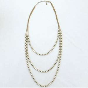 Layered pearl necklace. Never worn!
